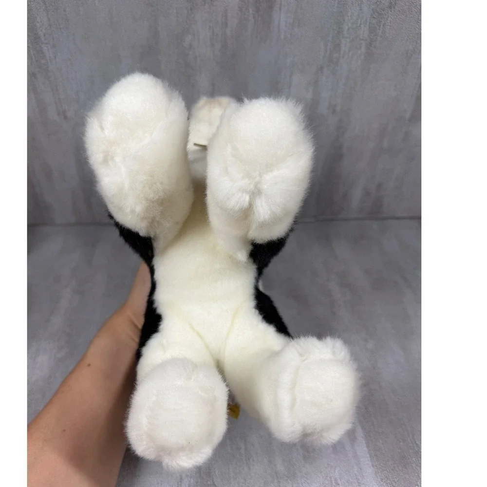 Aurora Miyoni Tuxedo Cat Plush Stuffed Animal Black White Realistic 10 Inch